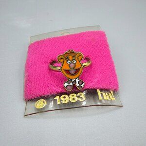 Muppets Fozzie Bear Childs Ring Vintage 1983 ha! Adjustable Jewelry
